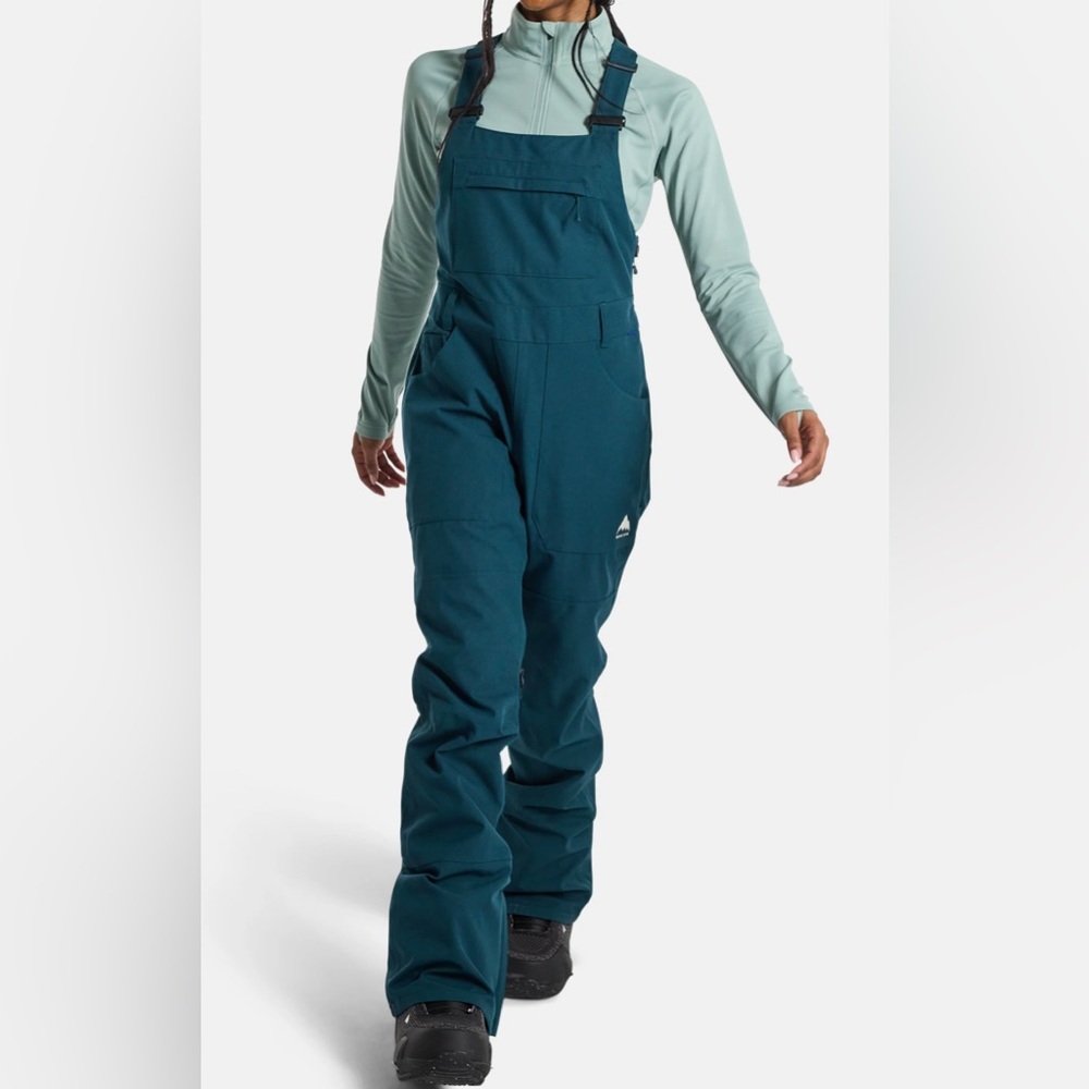 Women's Burton Avalon 2L Stretch Bib Pants - Size Medium - Deep Emerald